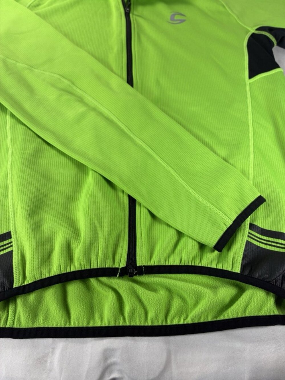 Specialized Therminal Cycling Jersey Long Sleeve Lime Green Mens Medium Bike